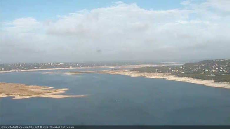 Lake Travis webcam, September 16, 2023 9:25 AM CT