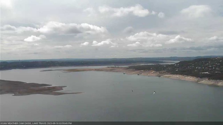 Lake Travis webcam, September 16, 2023 4:00 PM CT