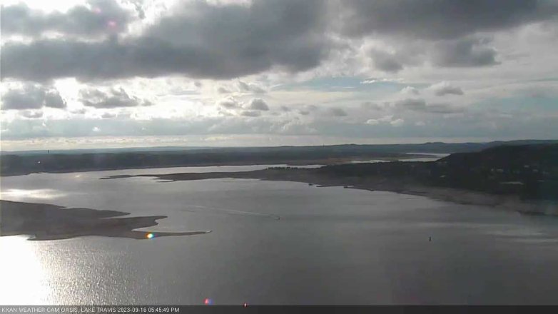 Lake Travis webcam, September 16, 2023 5:45 PM CT