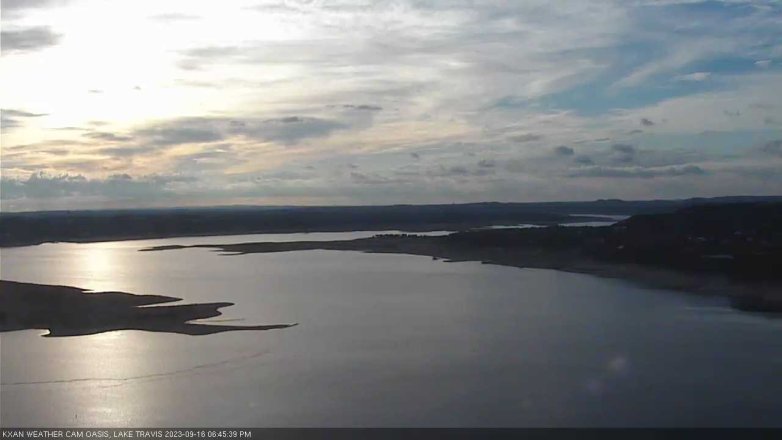 Lake Travis webcam, September 16, 2023 6:45 PM CT