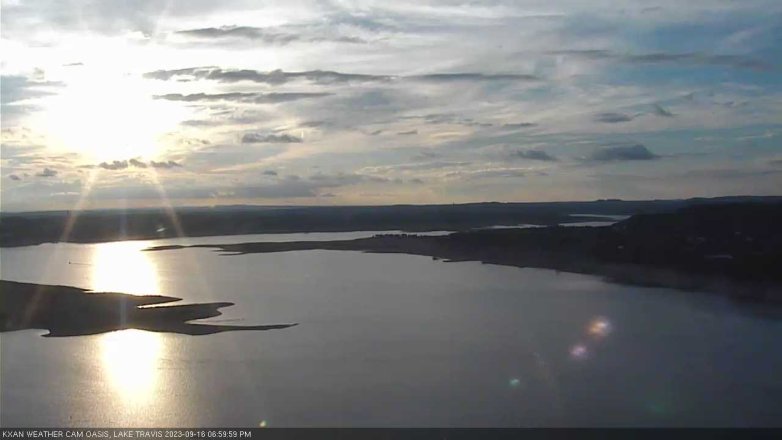 Lake Travis webcam, September 16, 2023 7:00 PM CT