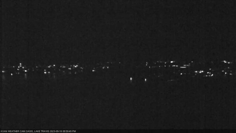 Lake Travis webcam, September 16, 2023 9:00 PM CT