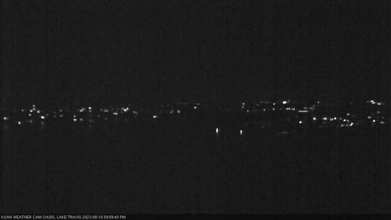 Lake Travis webcam, September 16, 2023 10:00 PM CT