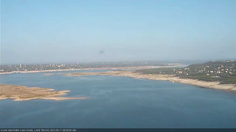 Lake Travis webcam, September 17, 2023 9:00 AM CT