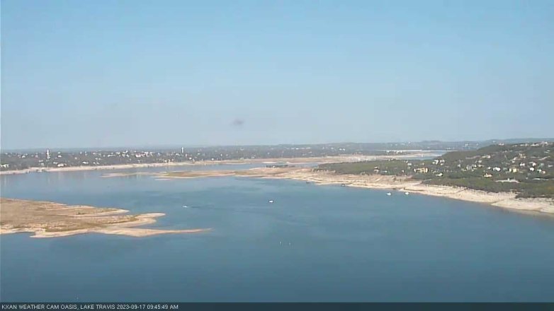 Lake Travis webcam, September 17, 2023 9:45 AM CT