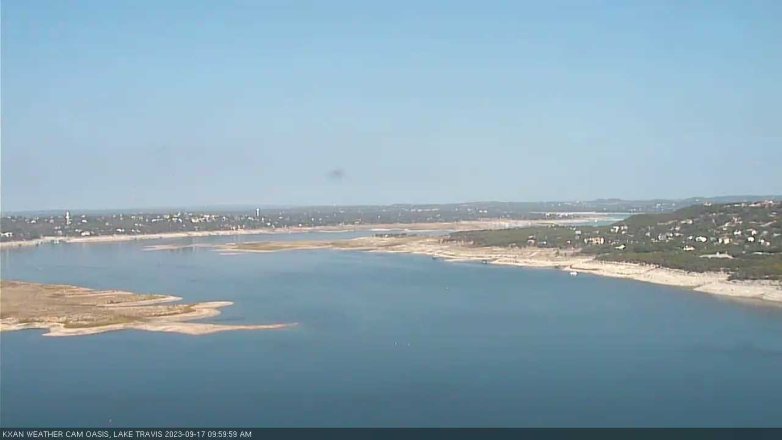 Lake Travis webcam, September 17, 2023 10:00 AM CT