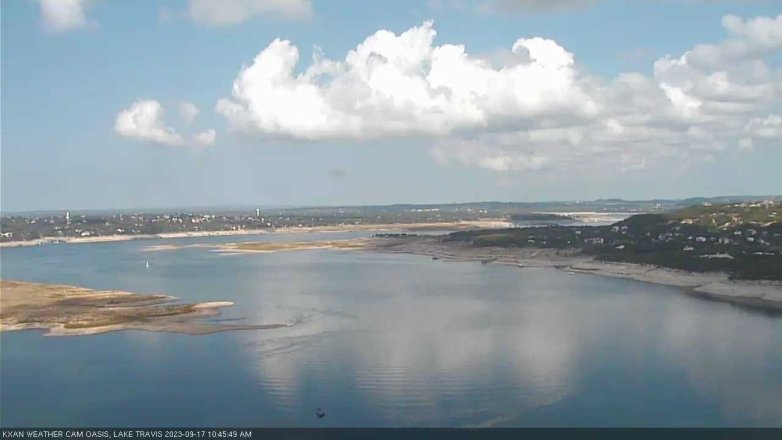 Lake Travis webcam, September 17, 2023 10:45 AM CT