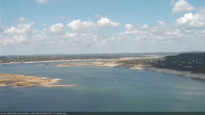 Lake Travis webcam, September 17, 2023 12:00 PM CT