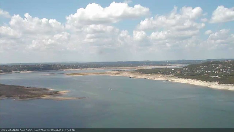 Lake Travis webcam, September 17, 2023 1:25 PM CT