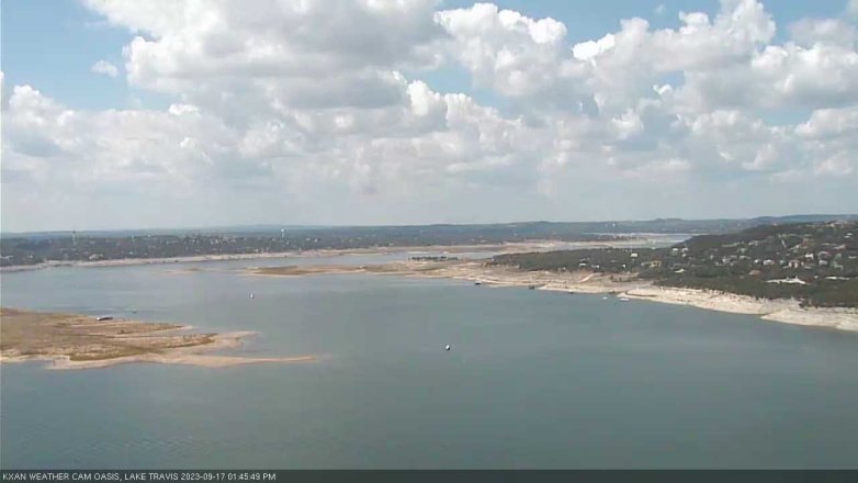 Lake Travis webcam, September 17, 2023 1:45 PM CT