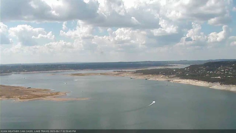 Lake Travis webcam, September 17, 2023 3:00 PM CT