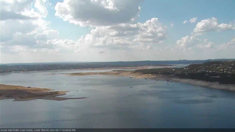 Lake Travis webcam, September 17, 2023 3:45 PM CT