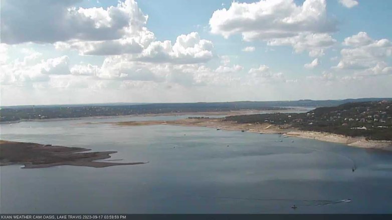 Lake Travis webcam, September 17, 2023 4:00 PM CT