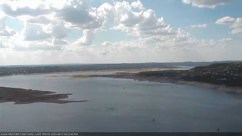 Lake Travis webcam, September 17, 2023 4:25 PM CT