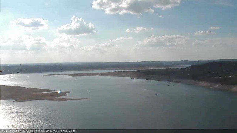 Lake Travis webcam, September 17, 2023 5:25 PM CT