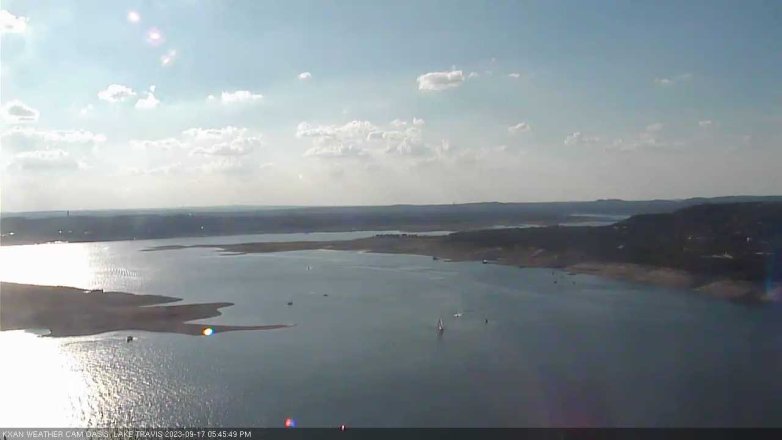 Lake Travis webcam, September 17, 2023 5:45 PM CT