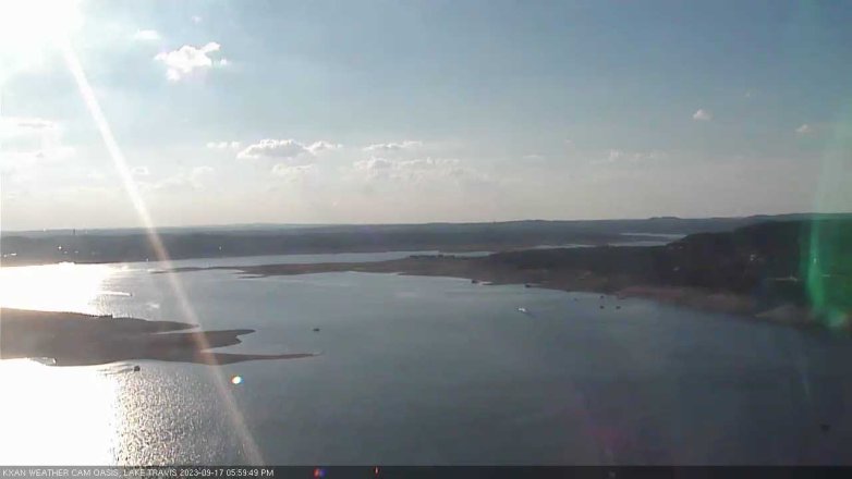 Lake Travis webcam, September 17, 2023 6:00 PM CT