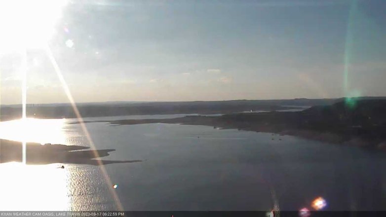 Lake Travis webcam, September 17, 2023 6:25 PM CT