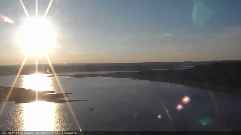 Lake Travis webcam, September 17, 2023 7:00 PM CT