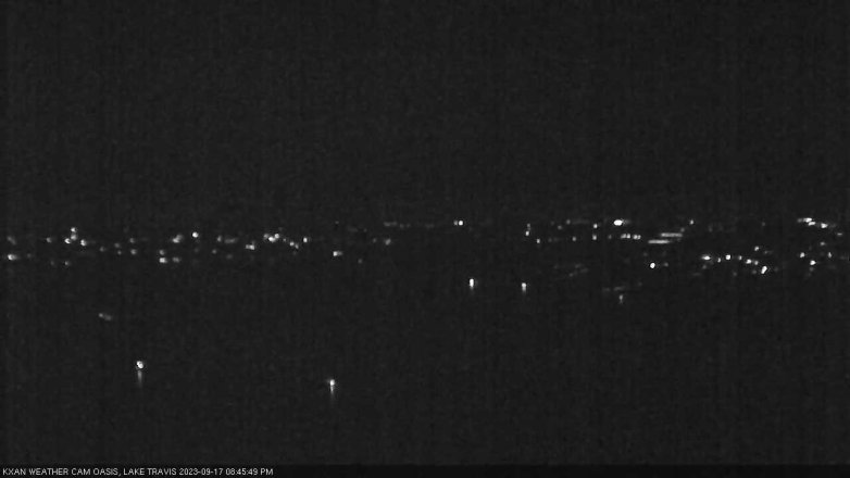 Lake Travis webcam, September 17, 2023 8:45 PM CT
