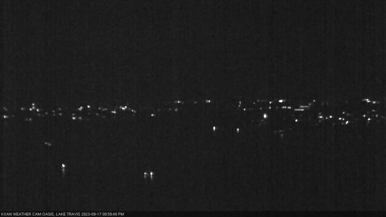 Lake Travis webcam, September 17, 2023 9:00 PM CT