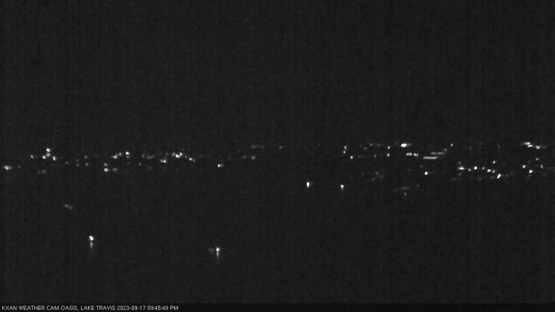 Lake Travis webcam, September 17, 2023 9:45 PM CT