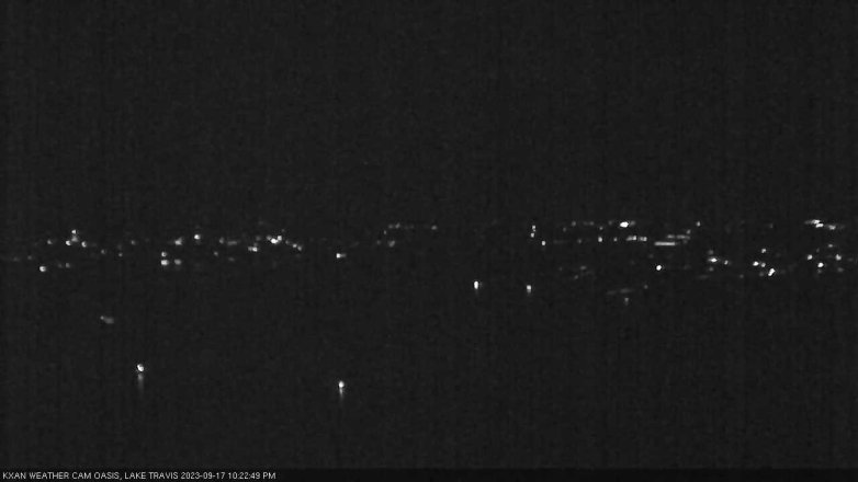 Lake Travis webcam, September 17, 2023 10:25 PM CT