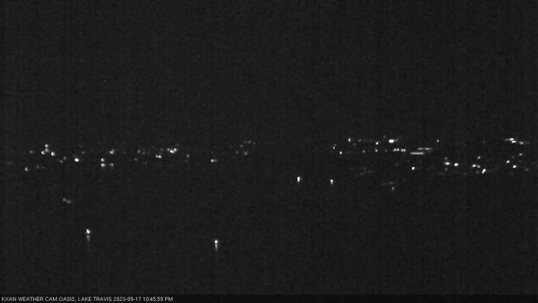 Lake Travis webcam, September 17, 2023 10:45 PM CT
