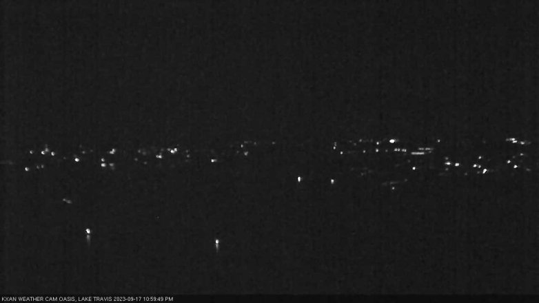 Lake Travis webcam, September 17, 2023 11:00 PM CT