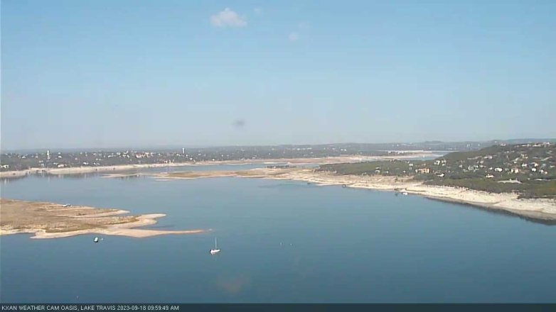 Lake Travis webcam, September 18, 2023 10:00 AM CT