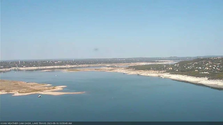 Lake Travis webcam, September 18, 2023 11:00 AM CT