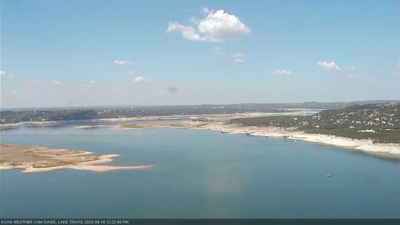 Lake Travis webcam, September 18, 2023 12:25 PM CT