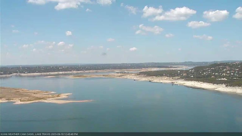 Lake Travis webcam, September 18, 2023 12:45 PM CT