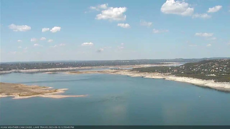 Lake Travis webcam, September 18, 2023 1:00 PM CT