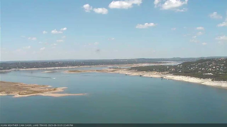 Lake Travis webcam, September 18, 2023 1:25 PM CT
