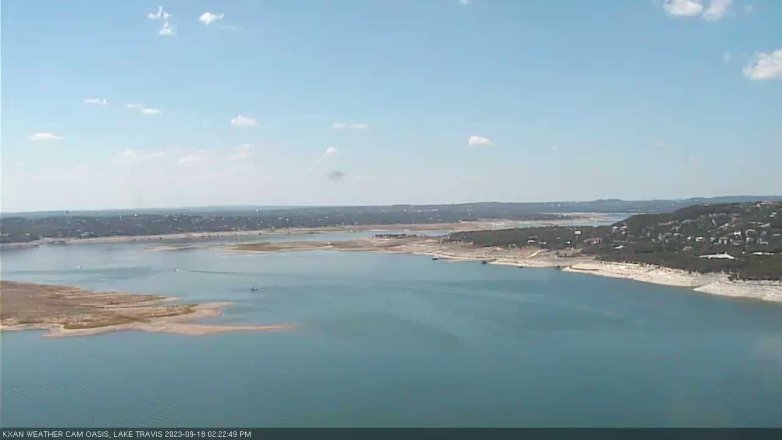 Lake Travis webcam, September 18, 2023 2:25 PM CT