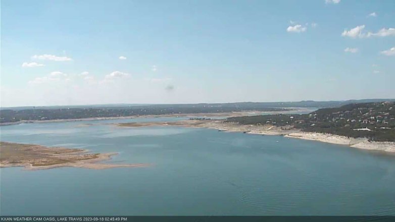 Lake Travis webcam, September 18, 2023 2:45 PM CT