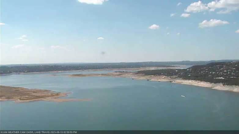 Lake Travis webcam, September 18, 2023 3:00 PM CT