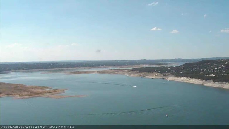 Lake Travis webcam, September 18, 2023 3:25 PM CT