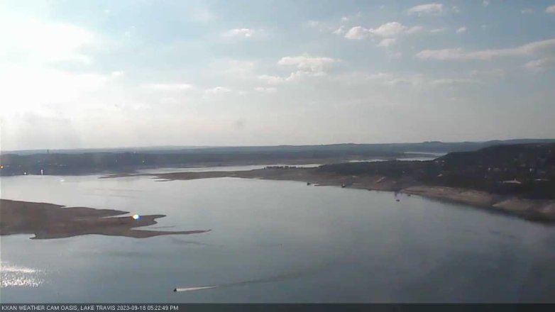 Lake Travis webcam, September 18, 2023 5:25 PM CT