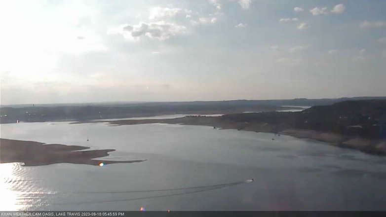 Lake Travis webcam, September 18, 2023 5:45 PM CT