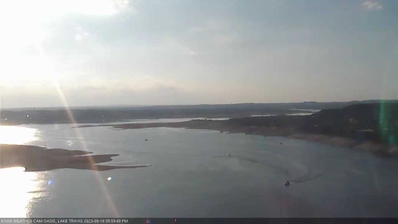 Lake Travis webcam, September 18, 2023 6:00 PM CT