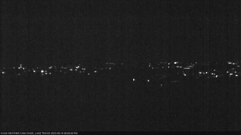 Lake Travis webcam, September 18, 2023 8:45 PM CT
