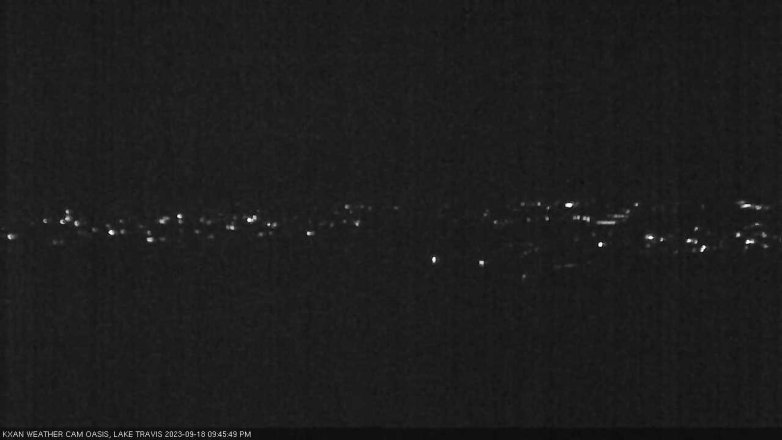 Lake Travis webcam, September 18, 2023 9:45 PM CT