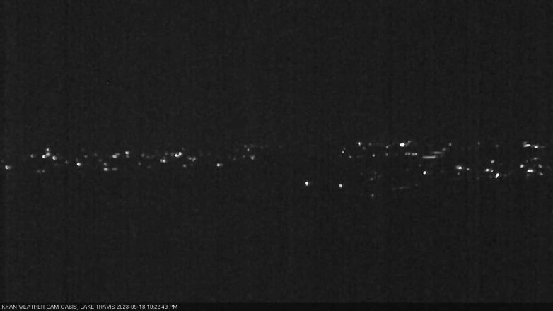 Lake Travis webcam, September 18, 2023 10:25 PM CT