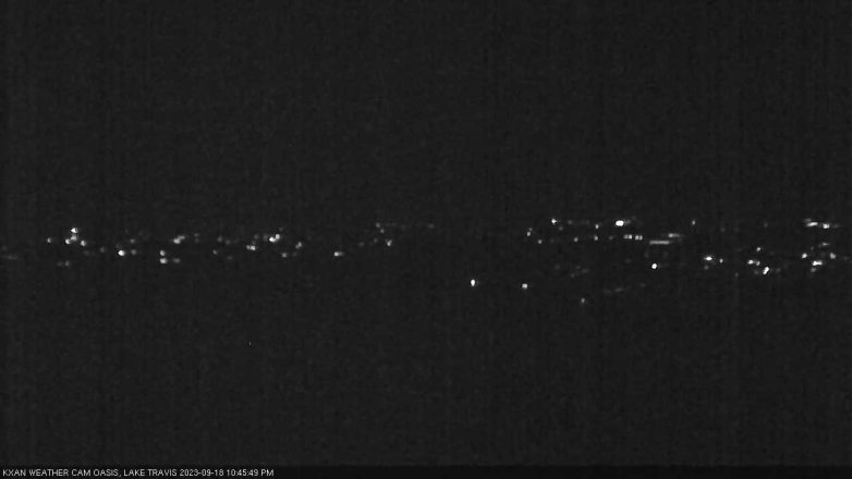 Lake Travis webcam, September 18, 2023 10:45 PM CT