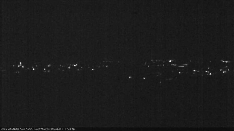 Lake Travis webcam, September 18, 2023 11:25 PM CT