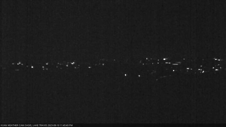 Lake Travis webcam, September 18, 2023 11:45 PM CT