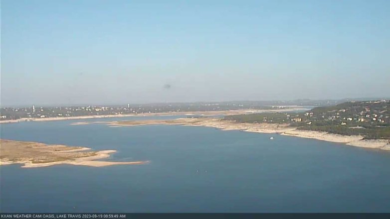 Lake Travis webcam, September 19, 2023 9:00 AM CT