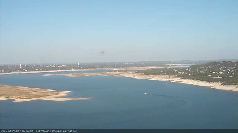 Lake Travis webcam, September 19, 2023 9:25 AM CT